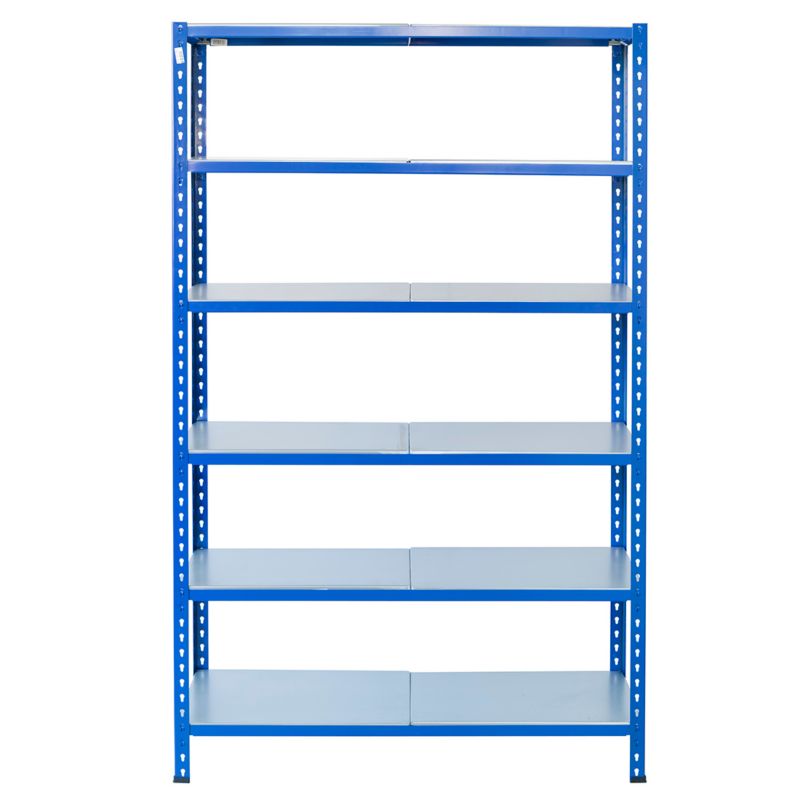 Wtykowy regał metalowy AR Shelving z profilem L z 6 półkami 200x120x30 cm 180 kg 1 szt