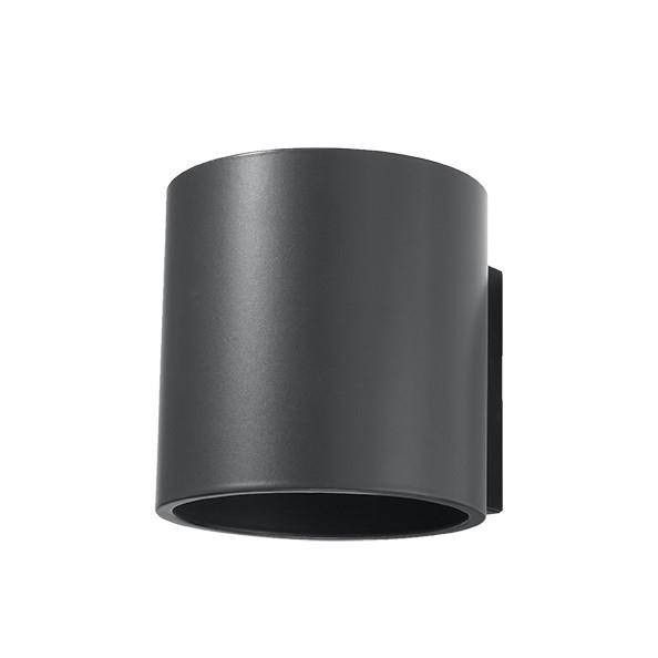 Kinkiet ścienny Sollux Lighting Orbis antracyt 1 x G9 x 40W IP20 wym: 10 x 12 x 12 cm - 1 szt.