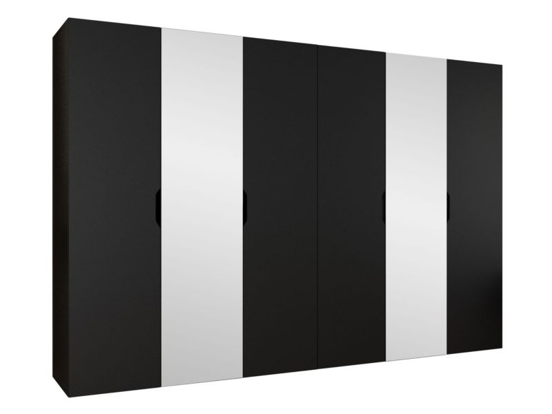 Szafa MIRJAN 24 Malaga 300 z lustrem czarny 1 szt.