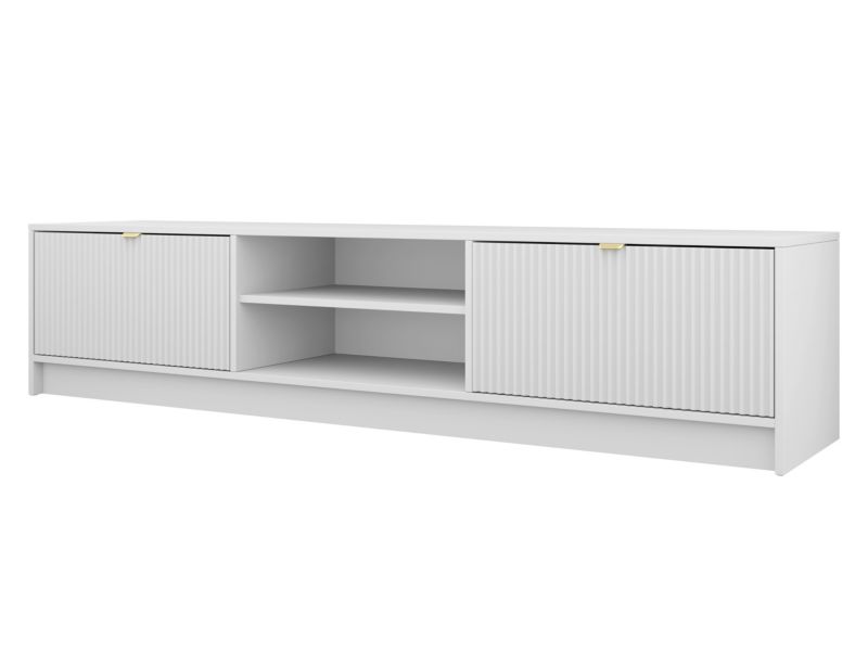 Szafka RTV MIRJAN 24 Tireno 2K biały velvet 1 szt.