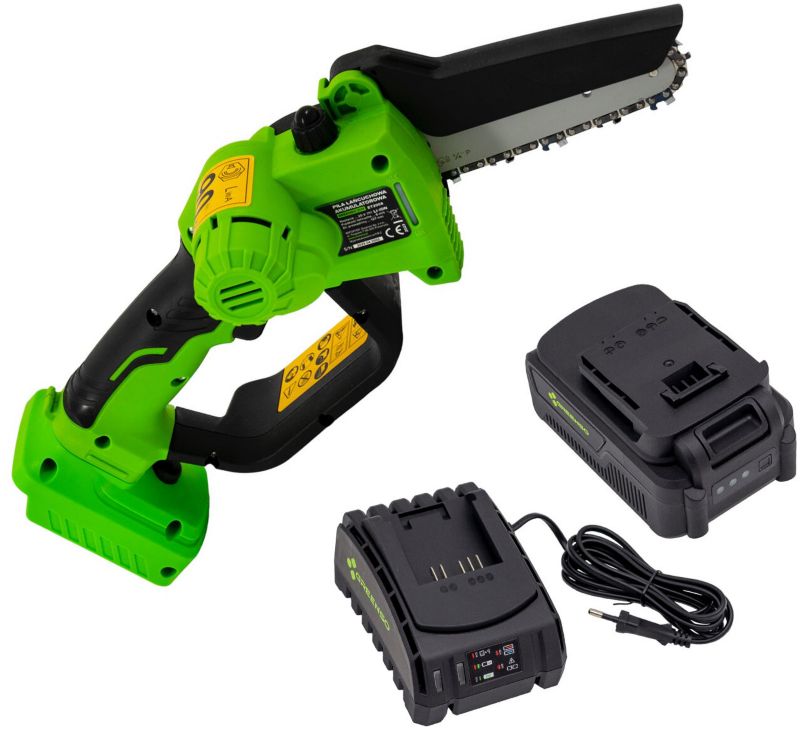 Piła łańcuchowa akumulatorowa 20 V Greenso UAO009-Z4 1x4,0 Ah 1 szt.