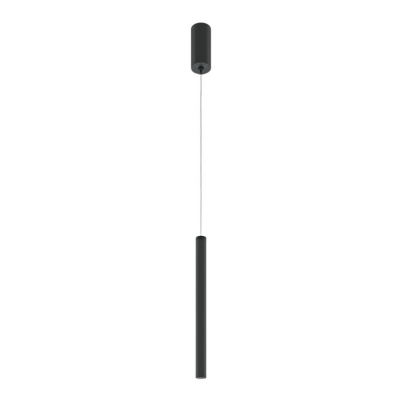 Lampa wisząca Maytoni Pro Base 7522 czarna tuba wbudowany LED 6W 1 szt.