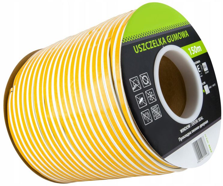 Uszczelka FEINZ Samoprzylepna Diamant 100M Typ D Biała 1 szt.