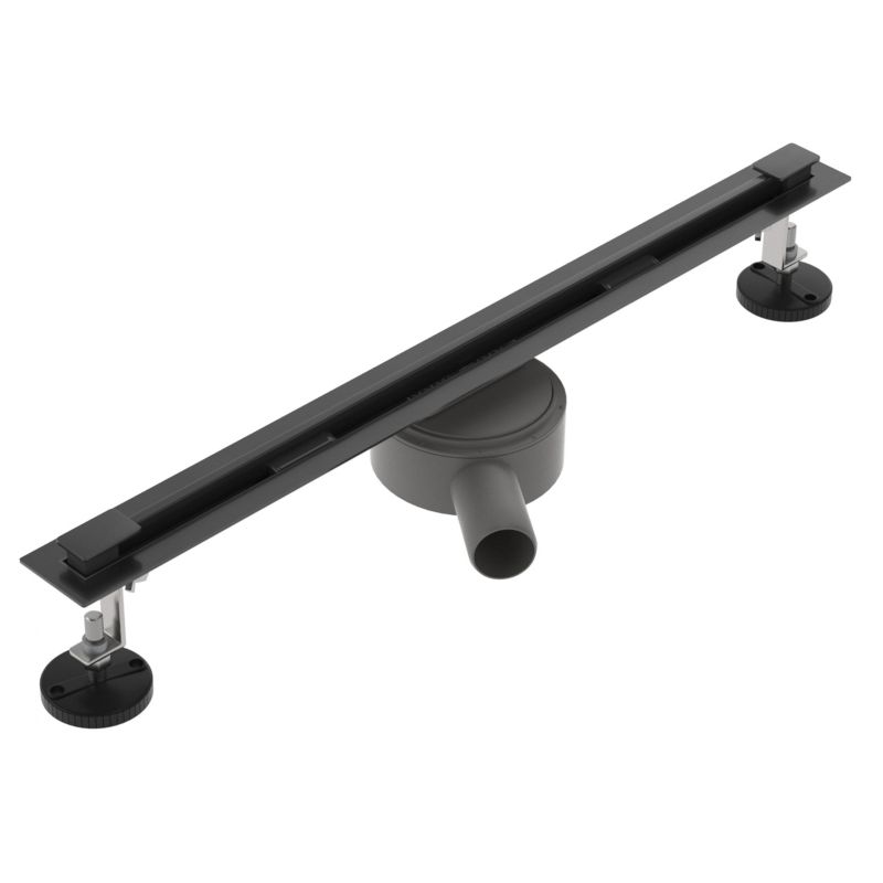 Odpływ liniowy obrotowy SEVANTE 70 cm czarny ULTRA SLIM 1 szt.