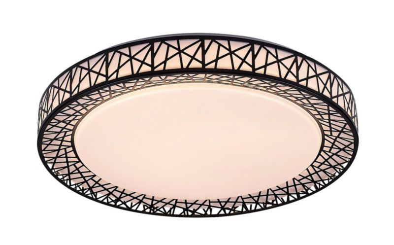 Plafon sufitowy Rabalux Nilin czarno-biały LED 48W 3000K-6000K 3400lm IP20 wym: 9,5 x 49 x 49 cm metal - 1 szt.