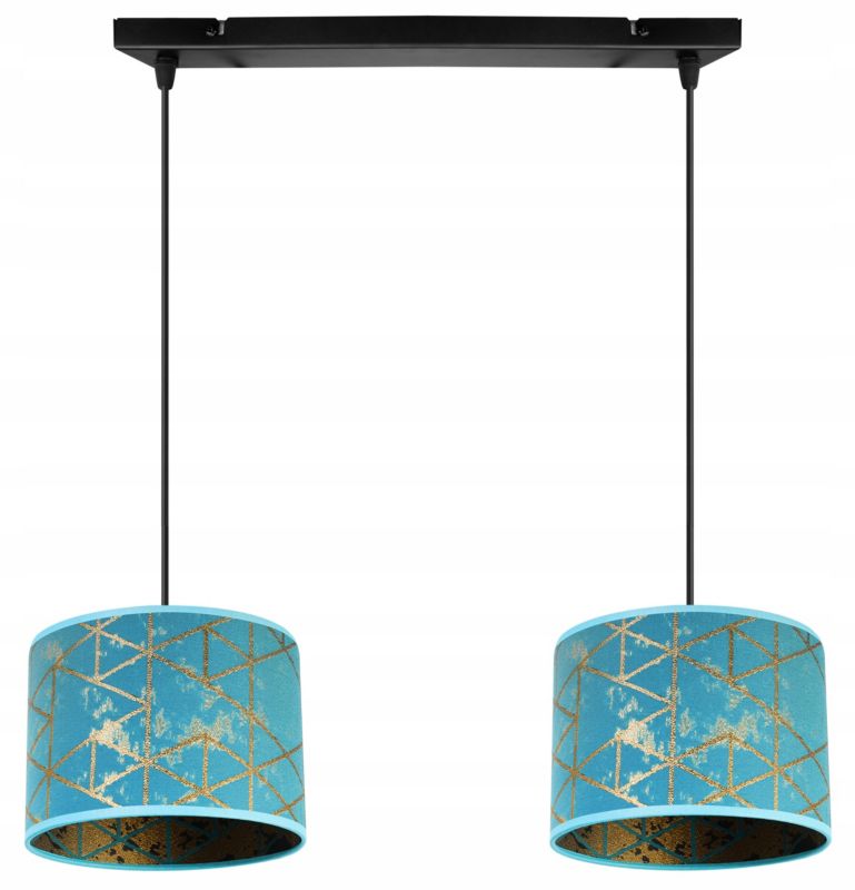 Lampa sufitowa wisząca Light Home LH Werona 2x E27 60W niebieski 1szt.