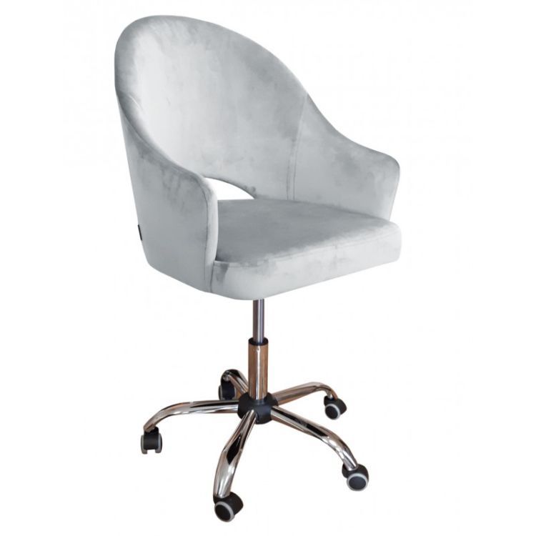 Fotel JENISEJ VELVET jasnoszary ATOS 1 szt.