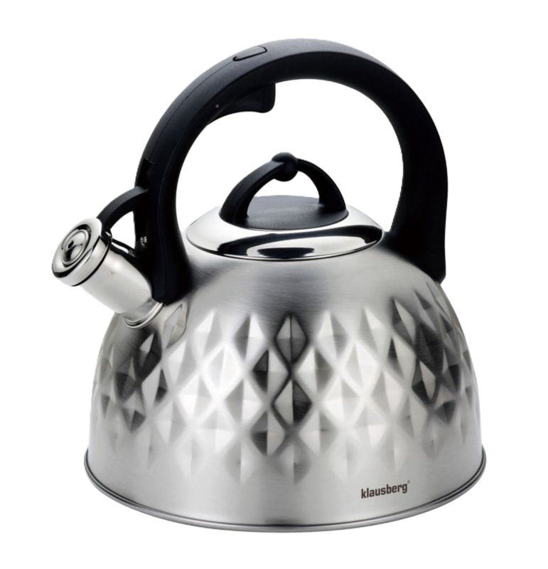 Czajnik Klausberg z gwizdkiem stalowy KB-7549 3L 1szt