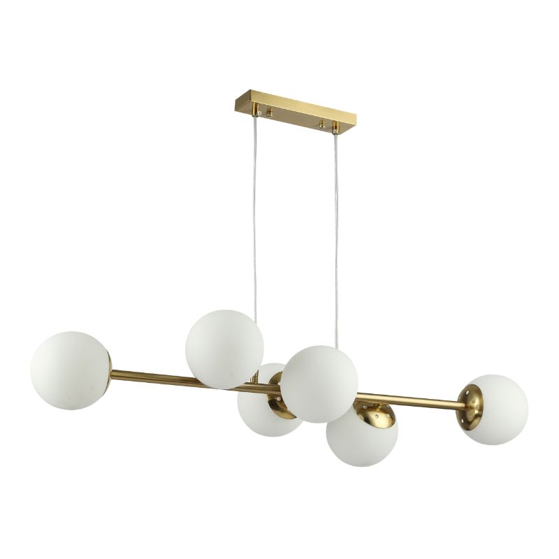 Lampa sufitowa, DPM, 6 x E27, złota, 1szt