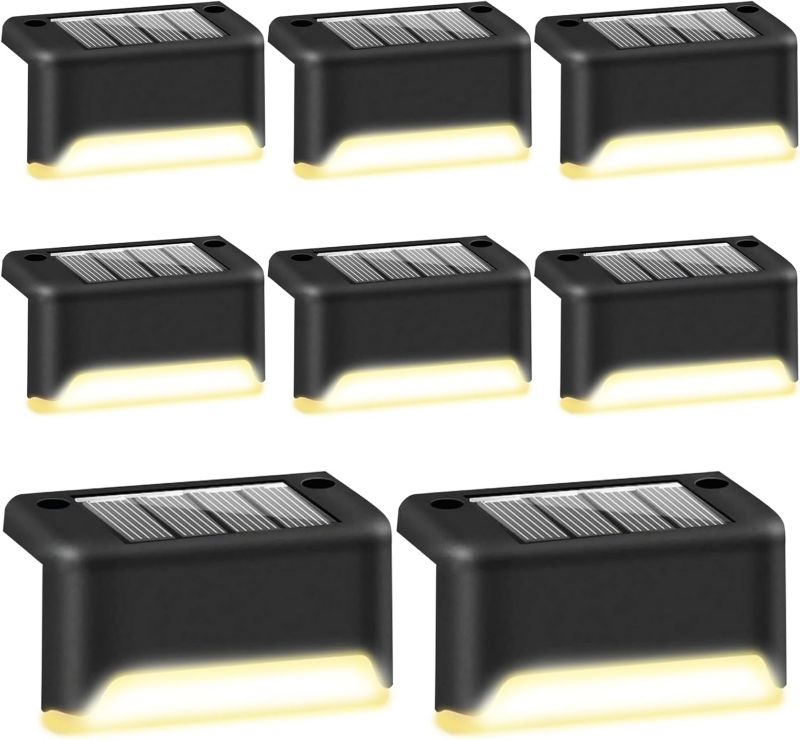 Lampa Solarna LED Lumiled Schodowa Lampki Zewnętrzne na Schody Taras Wodoodporne 4000K 8 szt.
