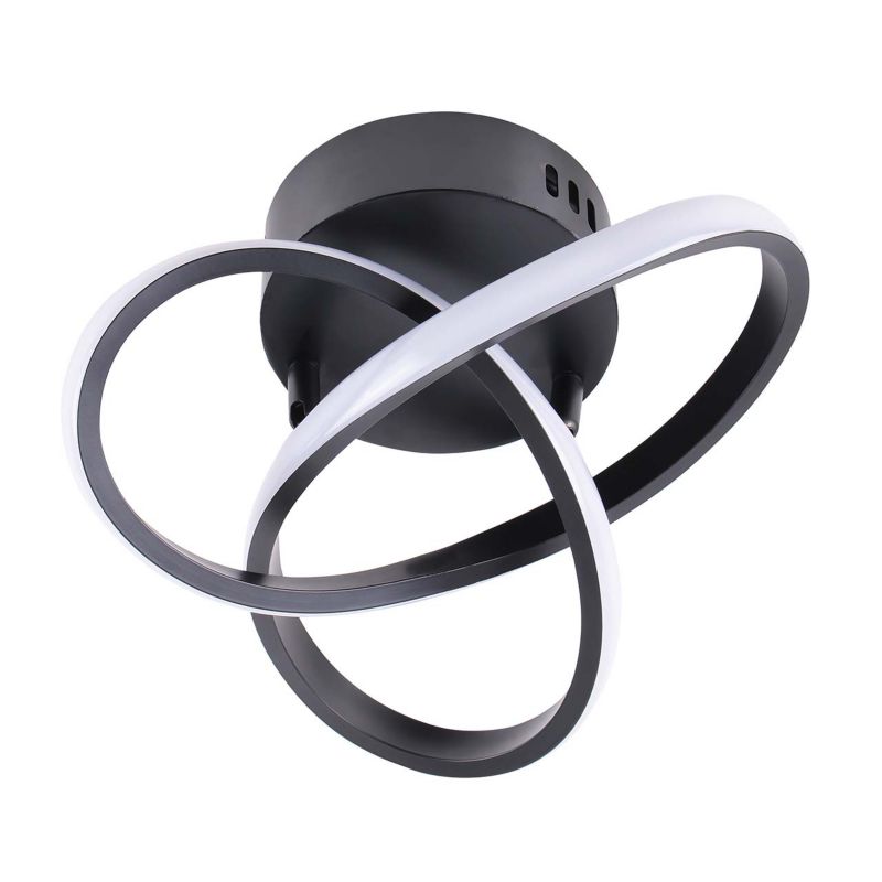 Lampa Sanico Goldlux sufitowa OSKAR LED 15W czarna 4000K IP20 - 1 szt.