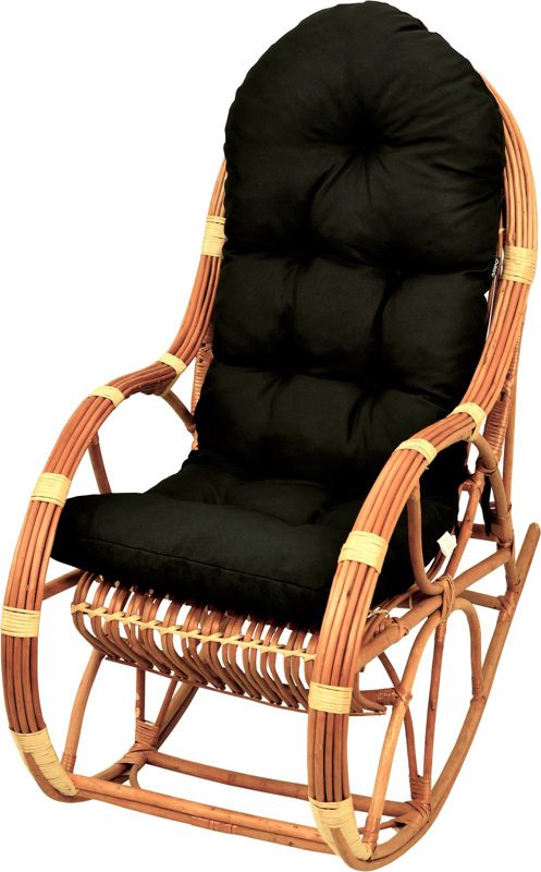Poduszka na fotel bujany rattanowy AMPO czarny 1 szt.