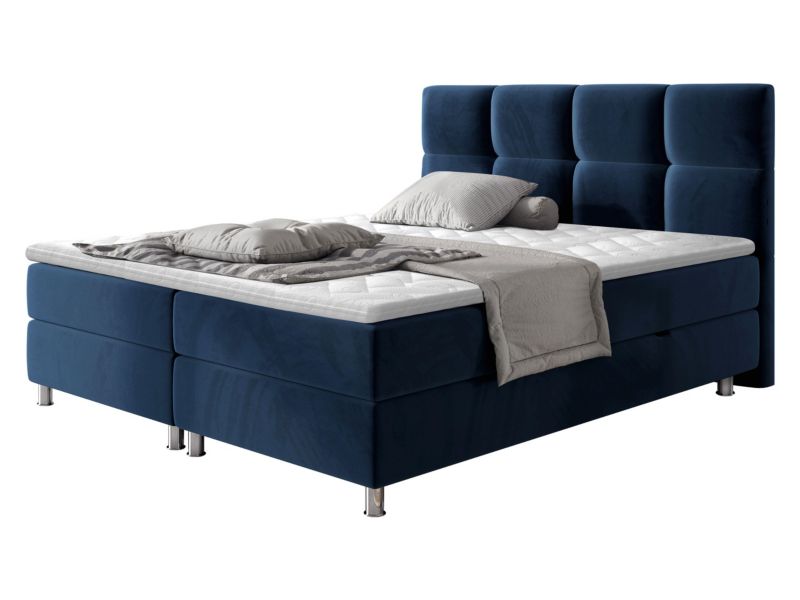 Łóżko kontynentalne MIRJAN 24 Dave 180x200 granatowy 1 szt.