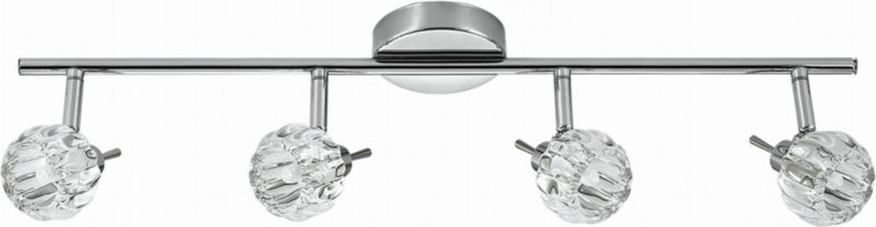 Lampa sufitowa Candellux Bombola przezroczysto-chromowana wym: 13 x 67 x 8 cm 4xG9 x 40W 1 szt.