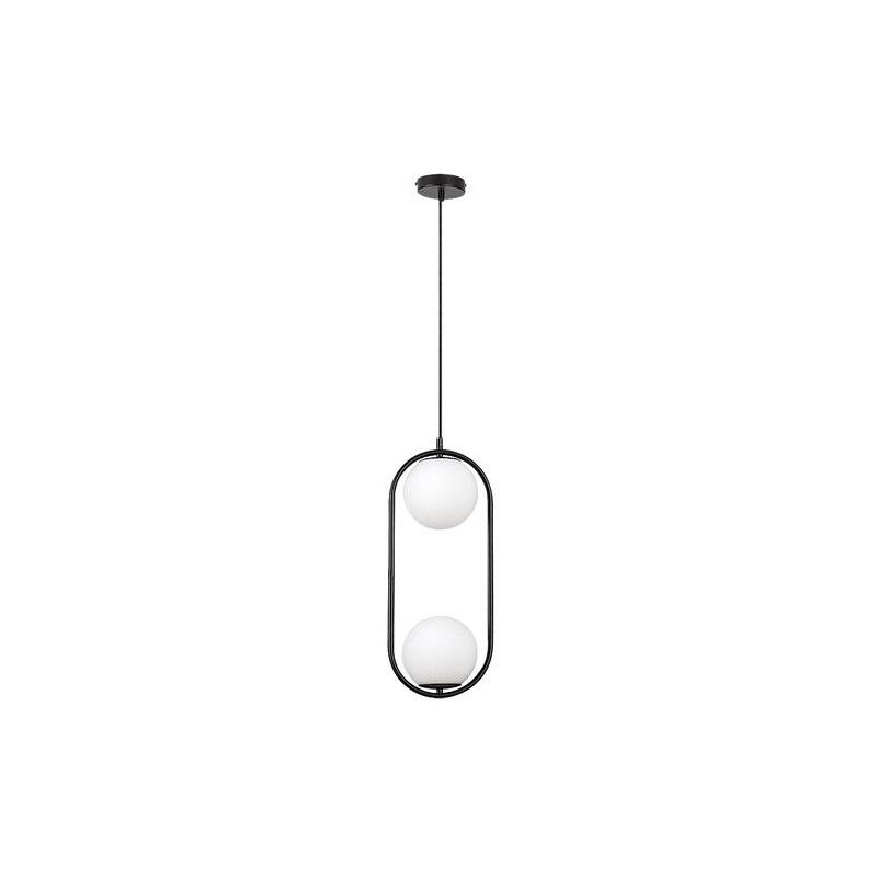 Lampa wisząca Rabalux Ghita czarno-biała 2xE27x20W wym:120x21x15cm IP20 -1 szt.