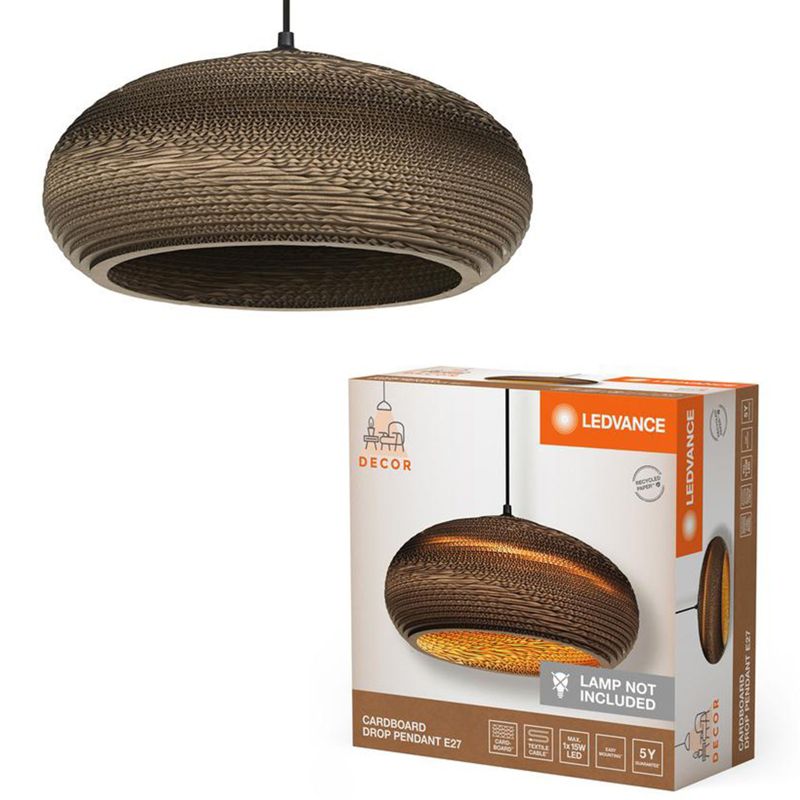 Lampa Sufitowa Ledvance Wisząca Dekoracyjna E27 Zwis Brązowa Karton 1 szt.