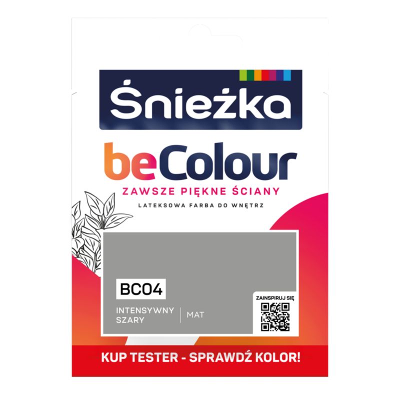 Tester farby Śnieżka Becolour intensywnie szary 25 ml