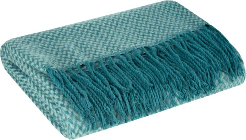 Koc Eurofirany Akryl 130 x 170 cm miętowy / turkusowy