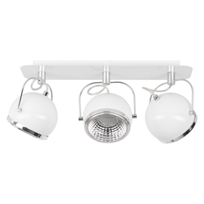 Lampa Sufitowa SPOT Light 3xGU10 LED 6W Harmonijna Biel w Minimalistycznym Stylu, Polski Producent, 1 szt.