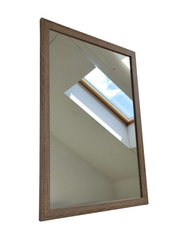 Lustro prostokątne z serii HIT Erama 40x60 cm w ramie sonoma jasna 1szt.