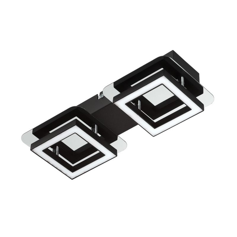 Lampa sufitowa HOROZ oprawa sufitowa natynkowa 2x5W, 600lm, 4000K, IP20, chrom, LIKYA-2 1 szt.