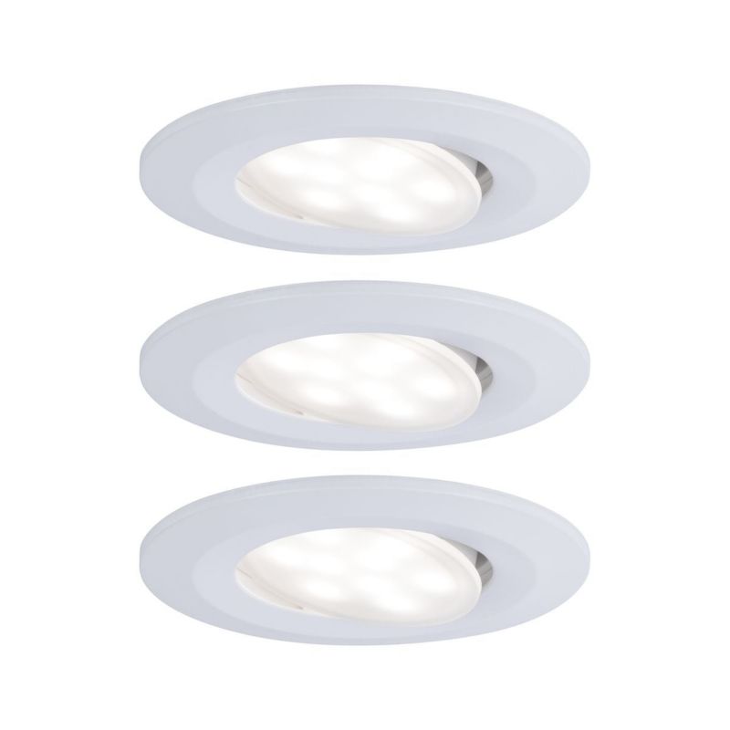 Lampa do zabudowy Paulmann Calla 3x6W LED, IP65, biały mat, 9cm, 4000K, 1 szt.