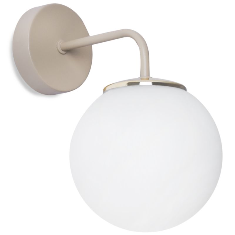 Lampa ścienna kinkiet Light Home LH Siena 1x E14 kaszmirowy/biały/złoty 1szt.