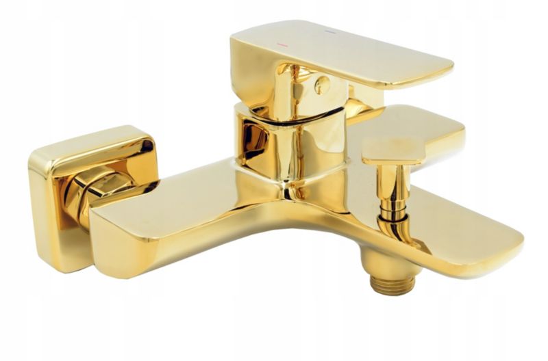 Bateria Wannowa Granitan Caro Złota Kwadratowa 1szt.