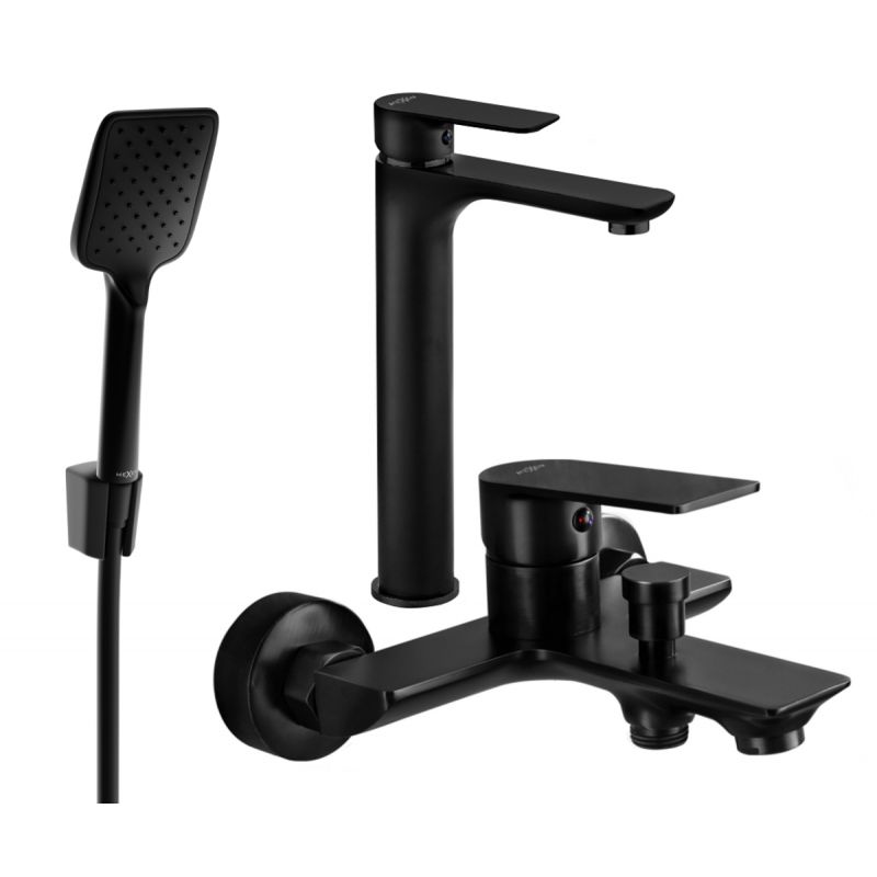 Zestaw wannowy Mexen Alfa czarny 1 szt.