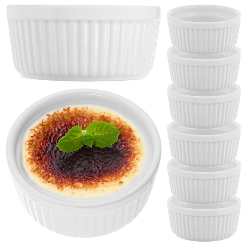 Kokilka KADAX porcelanowa foremka 11 x 5 cm 250 ml biała 6 szt.