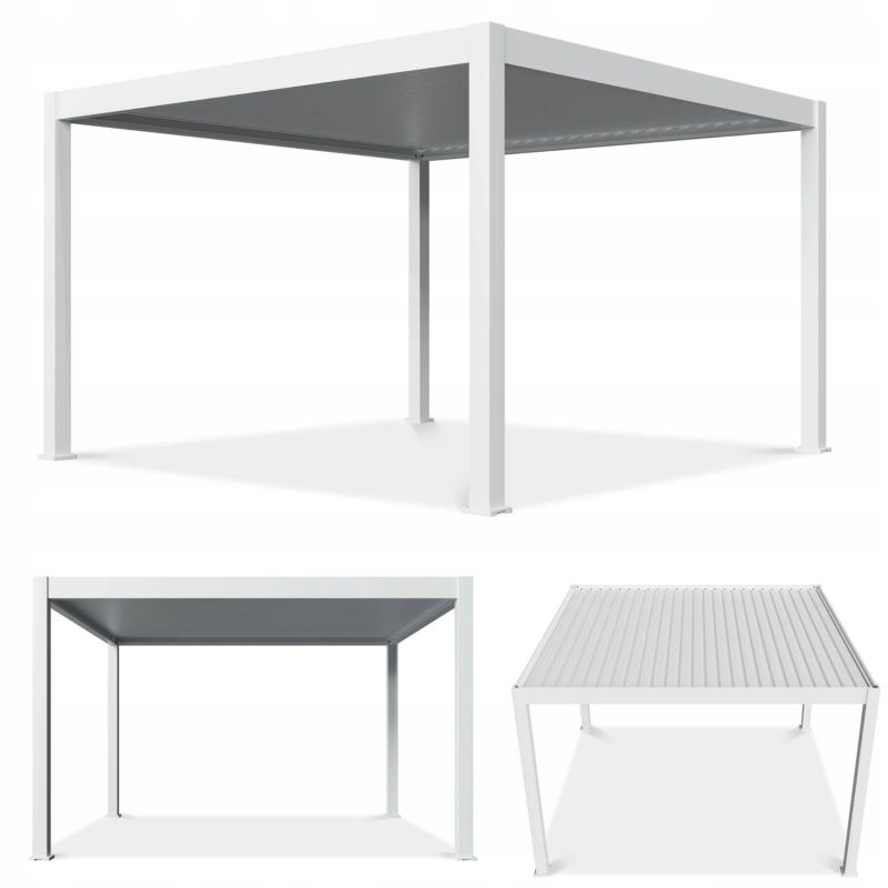 Pergola Aluminiowa elektryczna DELUXE PRO AUTOMATIC 4x4 z oświetleniem LED 1 szt