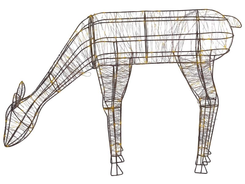 Dekoracja ogrodowa LED renifer 70 cm czarna Naruska 1 szt.
