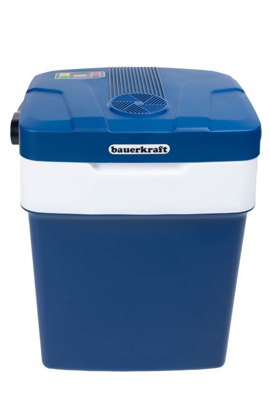 Lodówka Bauerkraft przenośna turystyczna USB 29L z wyświetlaczem niebieska 1 szt.