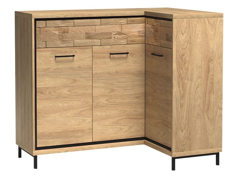 Komoda MIRJAN 24 Mediolan 15 K hikora naturalna / deska dębowa 1 szt.