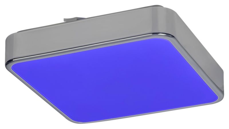 Plafon sufitowy Rabalux Wolimir chromowany biały LED 22W 3000K-6000K 1800lm IP44 wym: 7 x 29 x 29 cm metal - 1 szt.