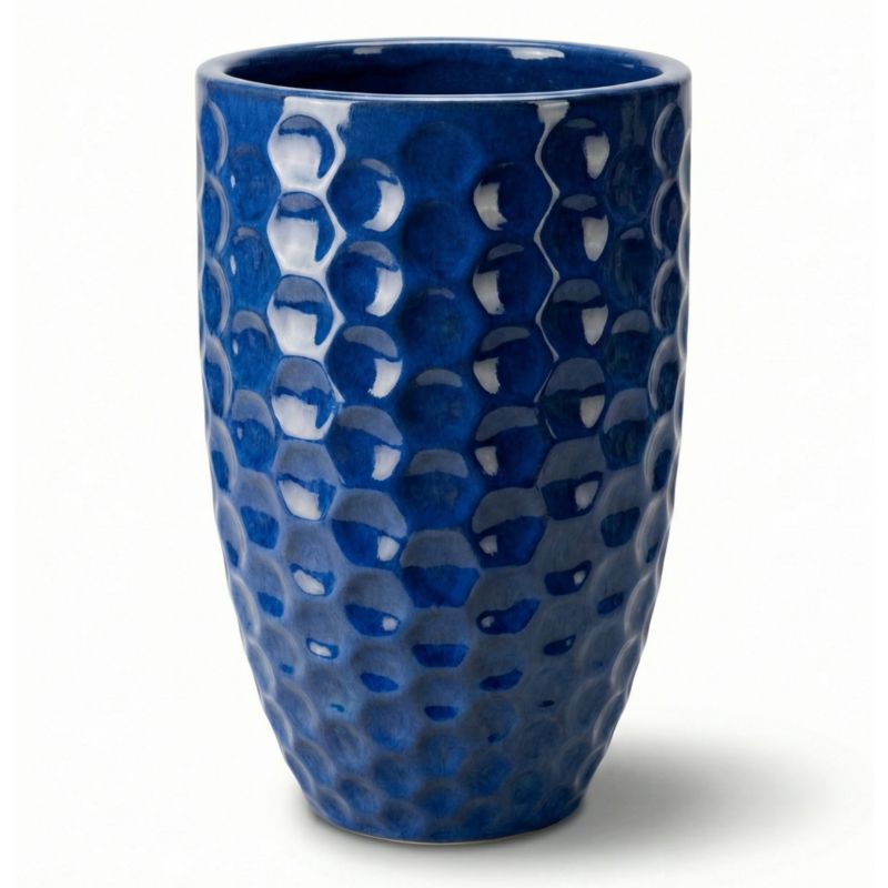 Doniczka ceramiczna Provencelia MEROVEE szkliwiona mrozoodporna 23 x 35 cm Azurowy 1szt