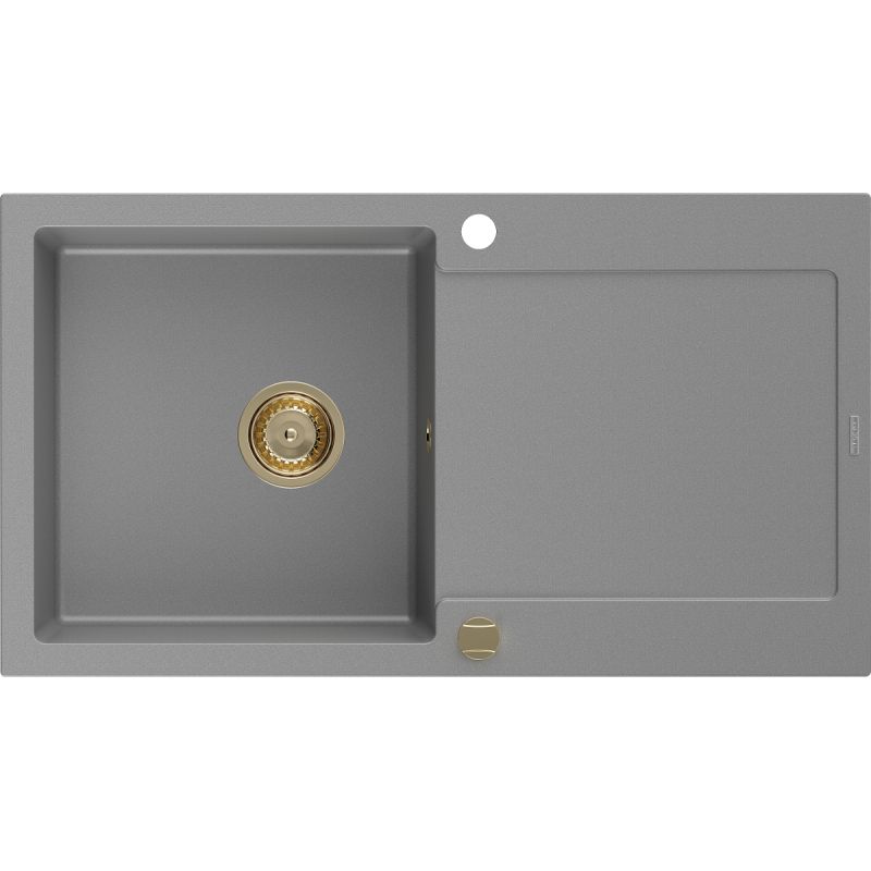 Zlewozmywak granitowy wpuszczany Mexen Mario 2-komorowy beżowy 820x436 mm - 6504822000-69-G 1 szt.