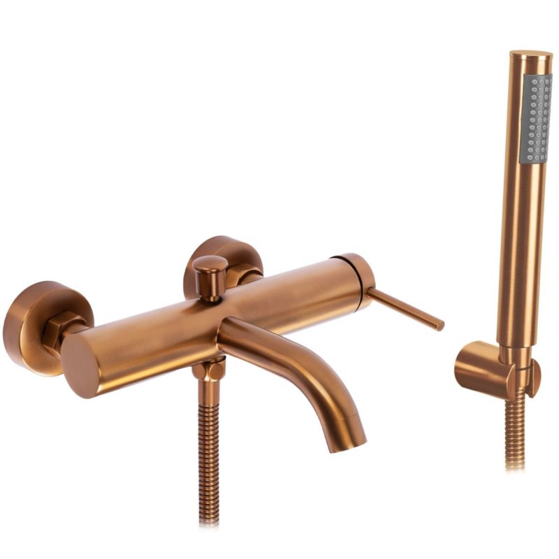 Bateria Wannowa Rea Spot Miedź Szczotkowana 22X23,5X18,5Cm 1Szt