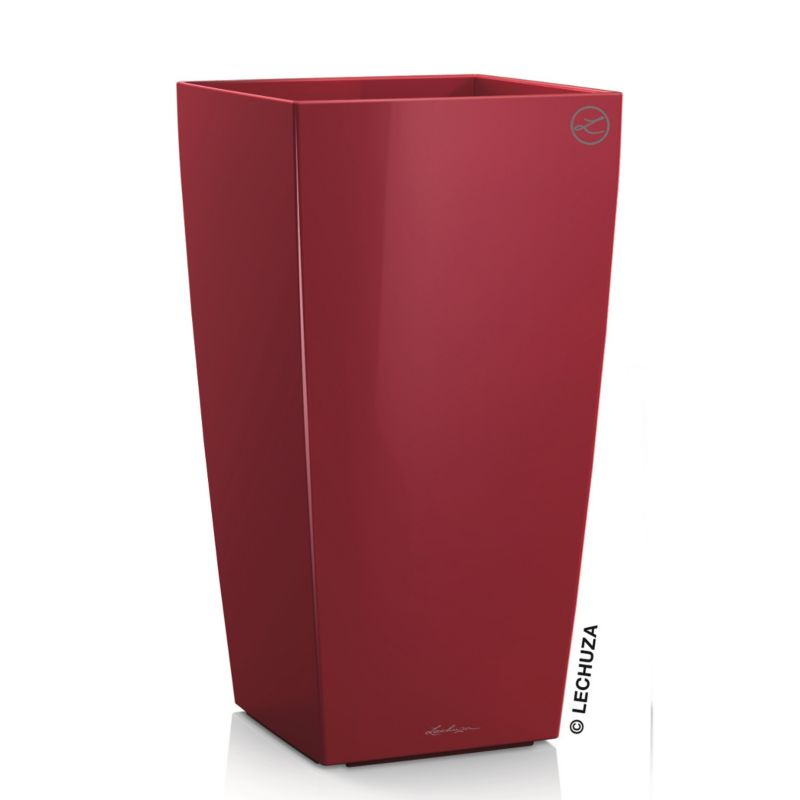 Doniczka Lechuza Do Domu Ogrodu CUBICO 30 Czerwona Połysk 1 szt