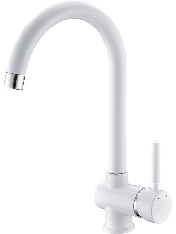 Bateria zlewozmywakowa Laveo Lete biała ruchoma wylewka ceramiczna 35 mm 1 szt.