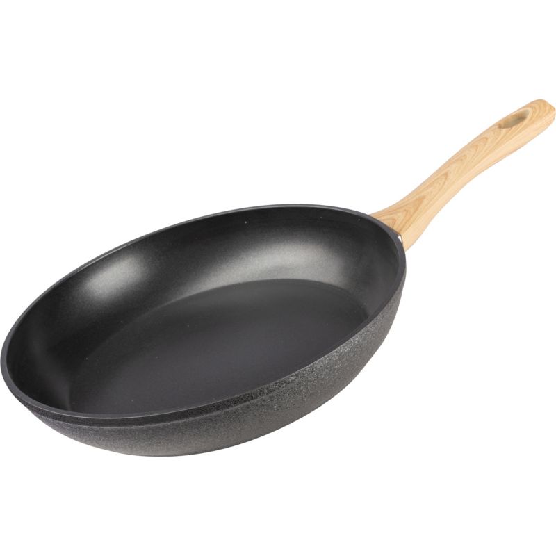 Głęboka Patelnia Aluminiowa Lamart LT1243 24cm Drewniana Rączka 1szt