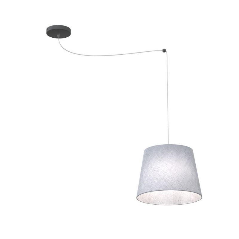 Lampa wisząca Emibig ASCOT szaro-czarna 1xE27x20W IP20 wym:200x38x38cm - 1 szt.