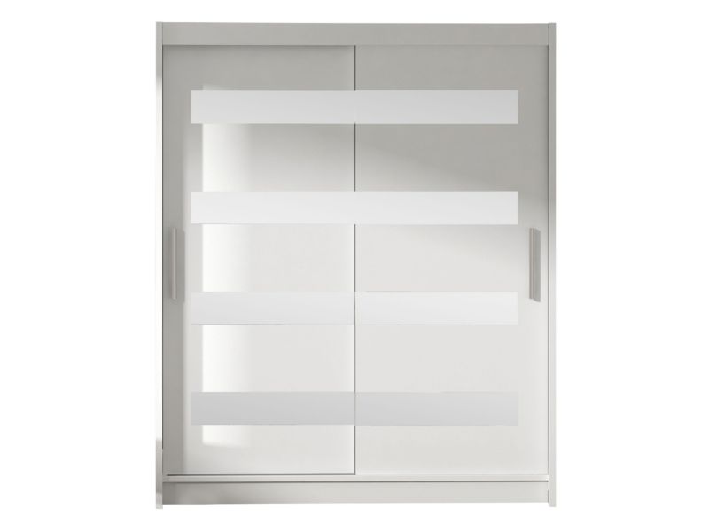 Szafa MIRJAN 24 z drzwiami przesuwnymi Presto XIII biały/lustro 1 szt.