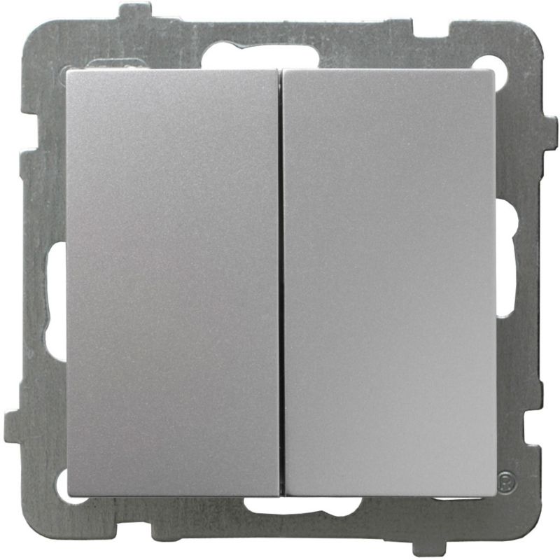 Łącznik podwójny Ospel As srebrny