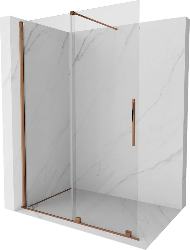 Ścianka prysznicowa Mexen Velar różowe złoto 150x200 cm 871-150-000-03-60 1 szt.