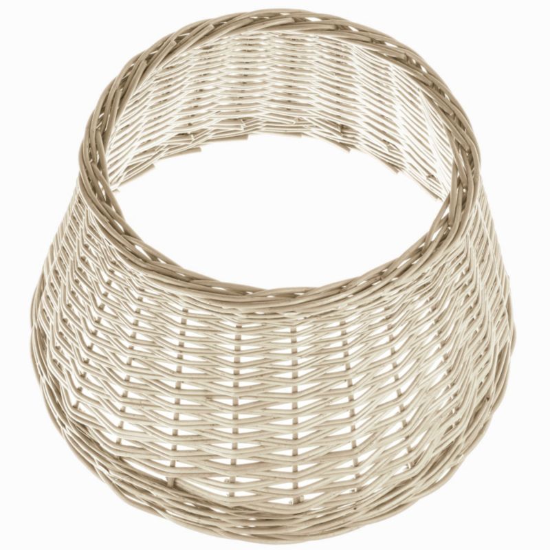 Osłona Na Stojak Pod Choinkę KADAX Wiklinowa 60 cm Osłonka Kosz Stojaka Biała 1 szt.