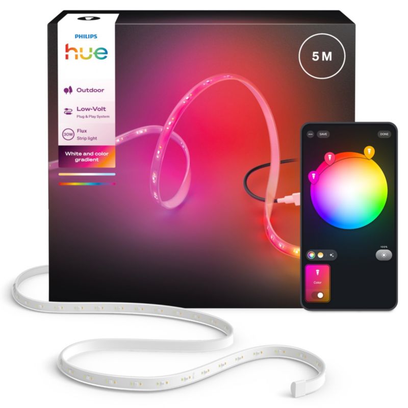 Taśma LED Philips HUE Pasek 5m 30W 3000lm IP67 RGB TW Biała Inteligentna White and Color Ambiance 1 szt.