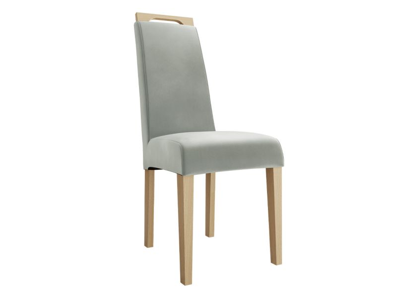Krzesło MIRJAN 24 K79 buk/aksamit gołębi szary 1 szt.