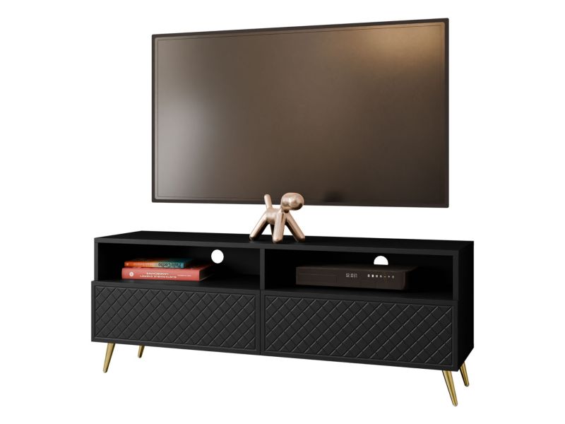 Szafka RTV MIRJAN 24 Temerra 2K czarny 1 szt.