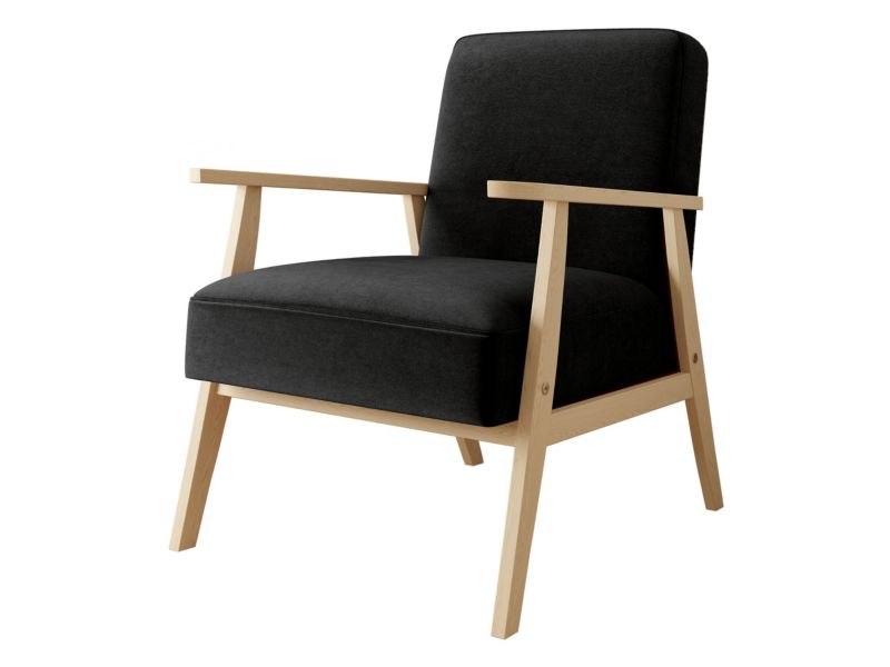 Fotel MIRJAN 24 Retro czarny 1 szt.